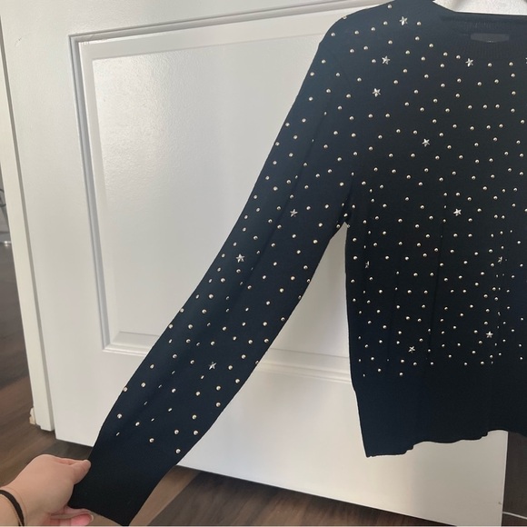 The Kooples Wool Blend Studded Rib-Knit Sweater- Size 1 / S; Like New - Picture 7 of 15